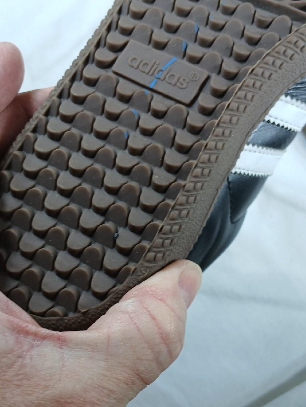 adidas Black and White Classic Leather Sneakers - Picture 7 of 13